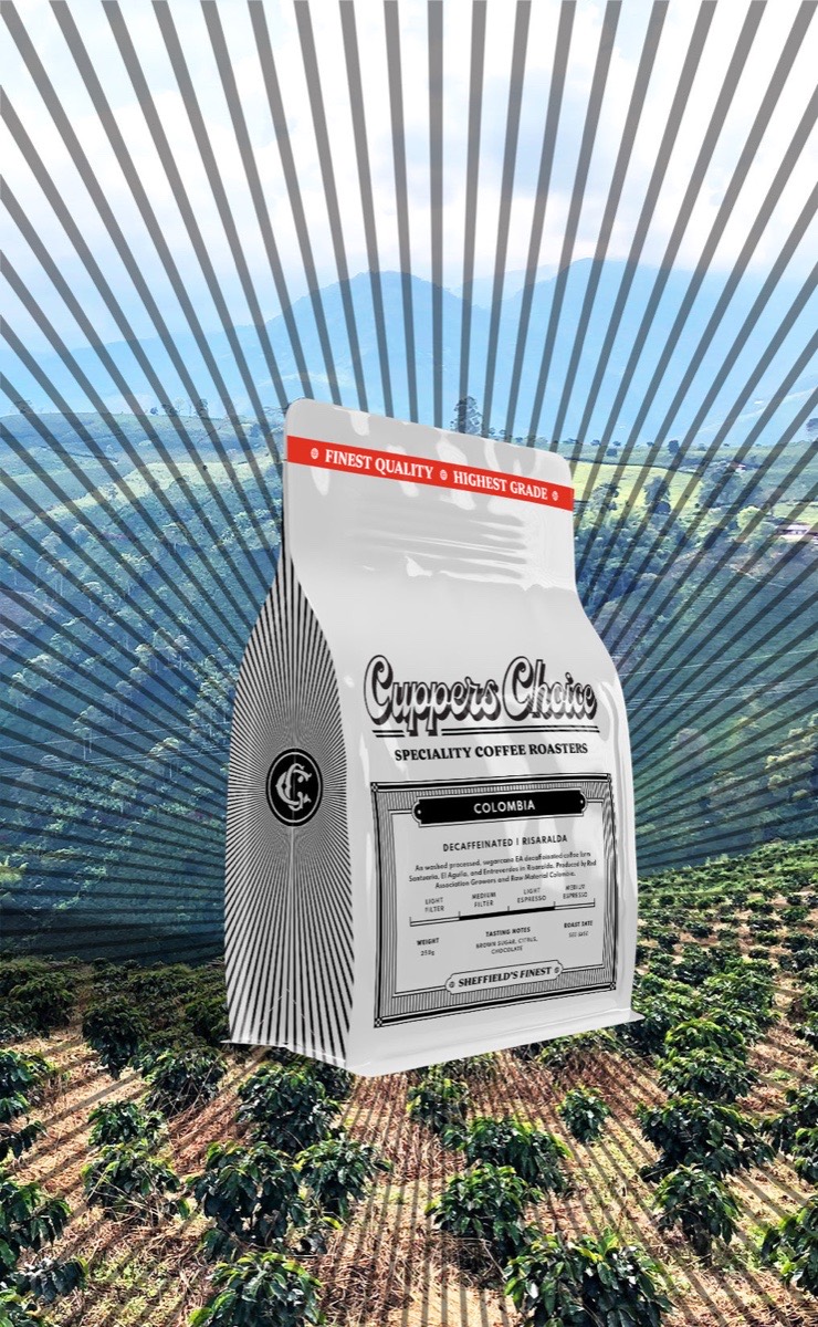 Cuppers Choice decaf coffee bag